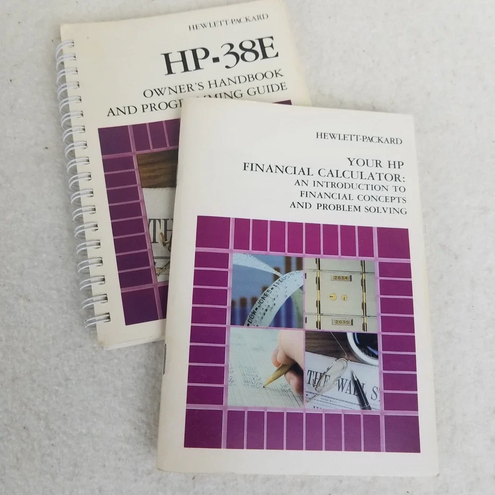 HP-38E Owner's‎ Handbook & Programming Guide Financial Calculator Booklet manual